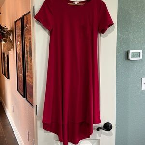 Red LulaRoe T shirt Dress size XS